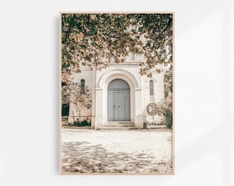 French Church Print | France Printable Art | French Aesthetic Wall Art | French Village Print Cottagecore | Rustic French Decor