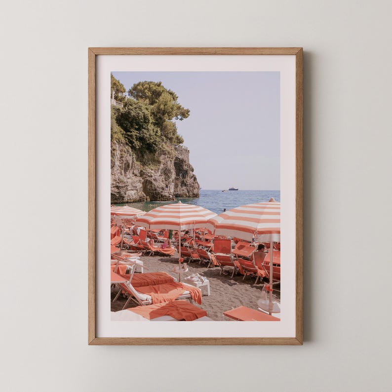 Set di 3 stampe della Costiera Amalfitana: stampe di Positano, stampe artistiche da parete italiane, stampe mediterranee, fotografie di spiagge italiane (download digitale) immagine 5