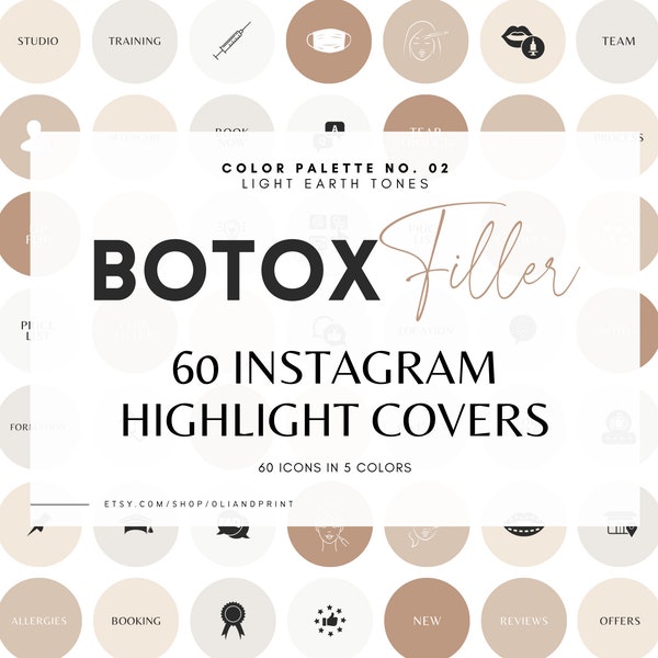 Botox Filler, Botox covers, Instagram Post, Botox Instagram, highlight covers, Filler covers, Esthetician Posts, Med Spa Posts, Ready to Use