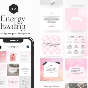 Energy Healing, Spiritual Instagram Branding, Spiritual Instagram Posts, Spiritual Marketing, Health and Wellness, Mystical Instagram, Yoga