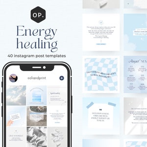 Energy Healing, Spiritual Instagram Branding, Spiritual Instagram Posts, Spiritual Marketing, Health and Wellness, Mystical Instagram, Yoga