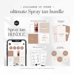 Spray Tan Aftercare Template, Tanning Care Card, Spray Tan Care Card, Printable Beauty Aftercare Card, Spray Tan Aftercare, Tan Care Card image 4