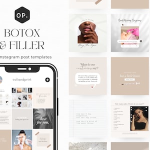 Botox and Filler Template, Botox Quotes, Instagram Post, Botox Instagram, Beauty Template, Filler Quotes, Med Spa Posts, Social Media Post