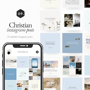 60 Christian Instagram Posts, Bible Verse Template, Church Instagram Templates, Bible Verse Templates, Canva Templates, Christian Posts