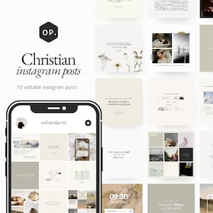 60 Christian Instagram Posts, Bible Verse Template, Church Instagram Templates, Bible Verse Templates, Canva Templates, Christian Posts