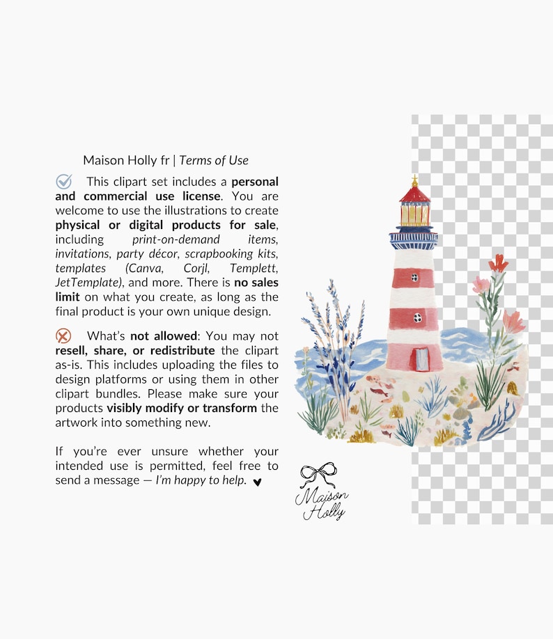 A collection of 55 coastal cliparts inspired by vintage fishing villages, seaside markets, striped harbor resorts, nautical paper goods, and relaxed summer life by the sea.

This collection blends fisherman aesthetic charm with soft editorial coastal styling, featuring sardines, lobster dinners, seafood market details, striped seaside elements, harbor objects, vintage nautical ephemera, ropes, sailboats, oysters, shells, postcards, and weathered dock textures.