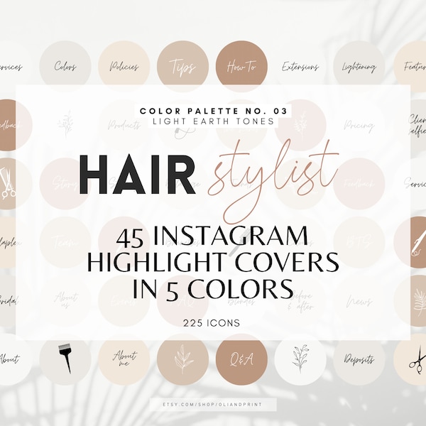 45 Hairdresser IG Highlight Cover, Hairdressing Icons, Instagram Salon Highlight Icons, Hair Posts, Hair Salon Icons, Hairstylist Branding