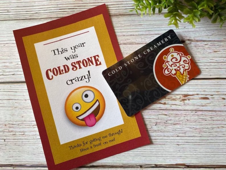 Cold Stone Gift Card Teacher Printable