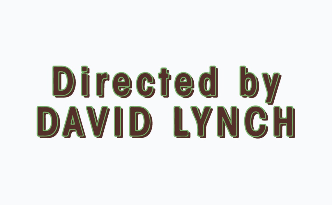 Directed by David Lynch Window Sticker Transparent Funny decal Etsy