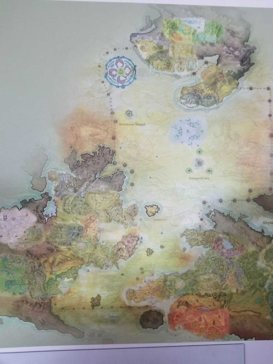 Archeage Game world map Printed on adhesive textured canvas  Etsy