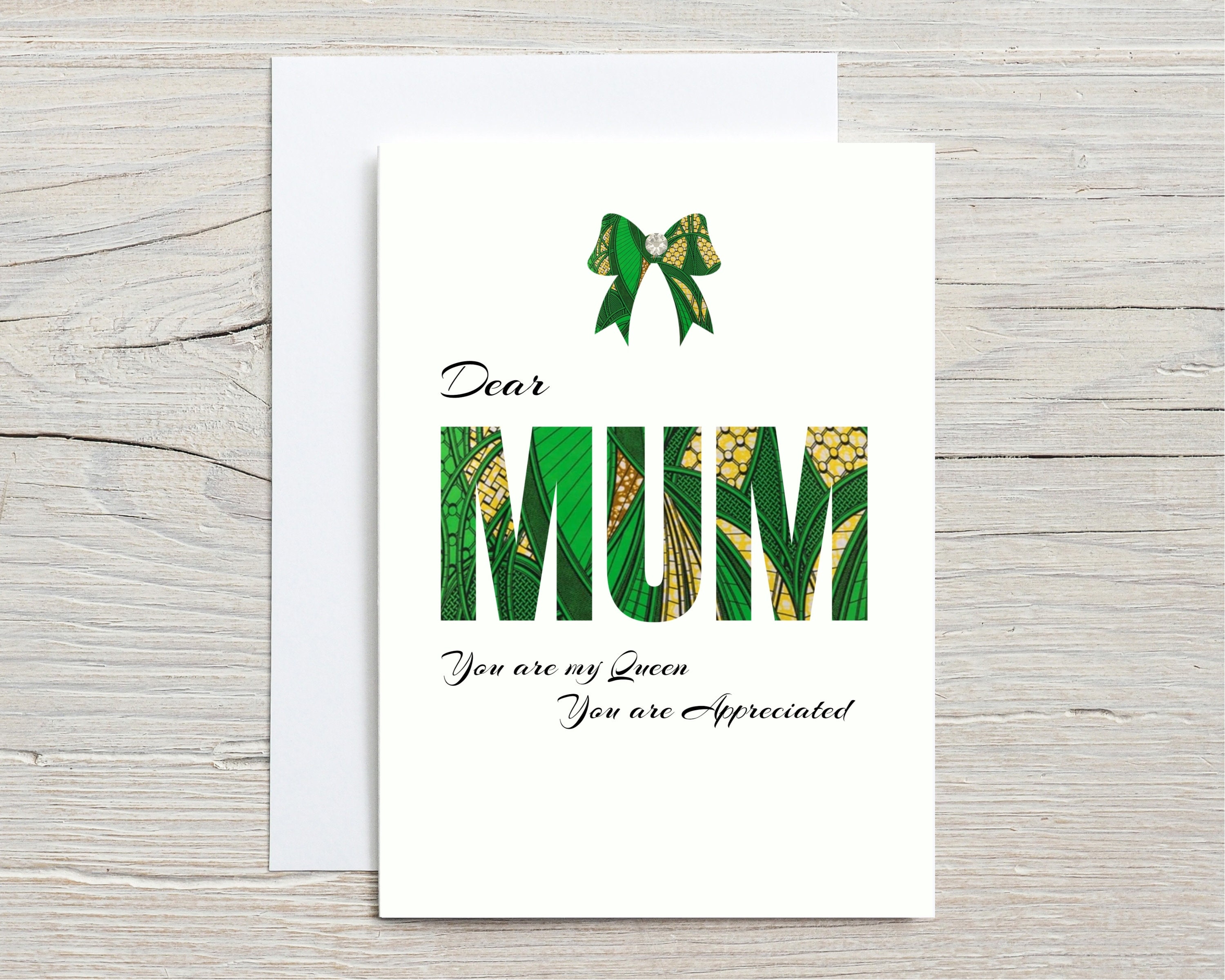 Dear Mum Card for Mum Mothers your original Queen | Etsy