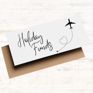 Portefeuille pour fonds des fêtes, Cadeaux de voyage, Carte bancaire pour voyage, Cadeaux pour couples, Anniversaire/mariage/Anniversaire, Carte-cadeau, Enveloppe pour espèces