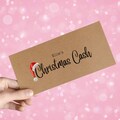 Personalised Christmas Cash Envelope, Festive Fund, Christmas Money Gifting, Gift Vouchers, Gift Card, Gifting Tickets, Kids Xmas Cash Gifts