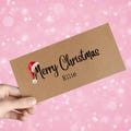 Personalised Merry Christmas Money Gift Envelope, Happy Holidays, Festive Fund, Gift Voucher, Gift Card, Gifting Ticket, Kids Cash Gift Idea