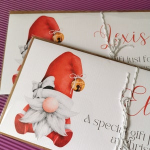 Christmas Card Money Holder Layered 13 - Snowman