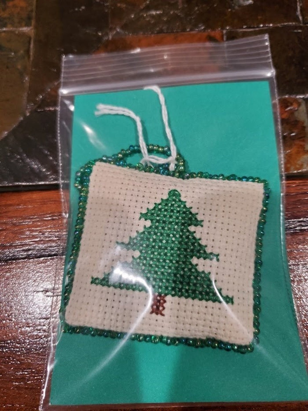 Handmade Cross Stitch Christmas Ornament Etsy