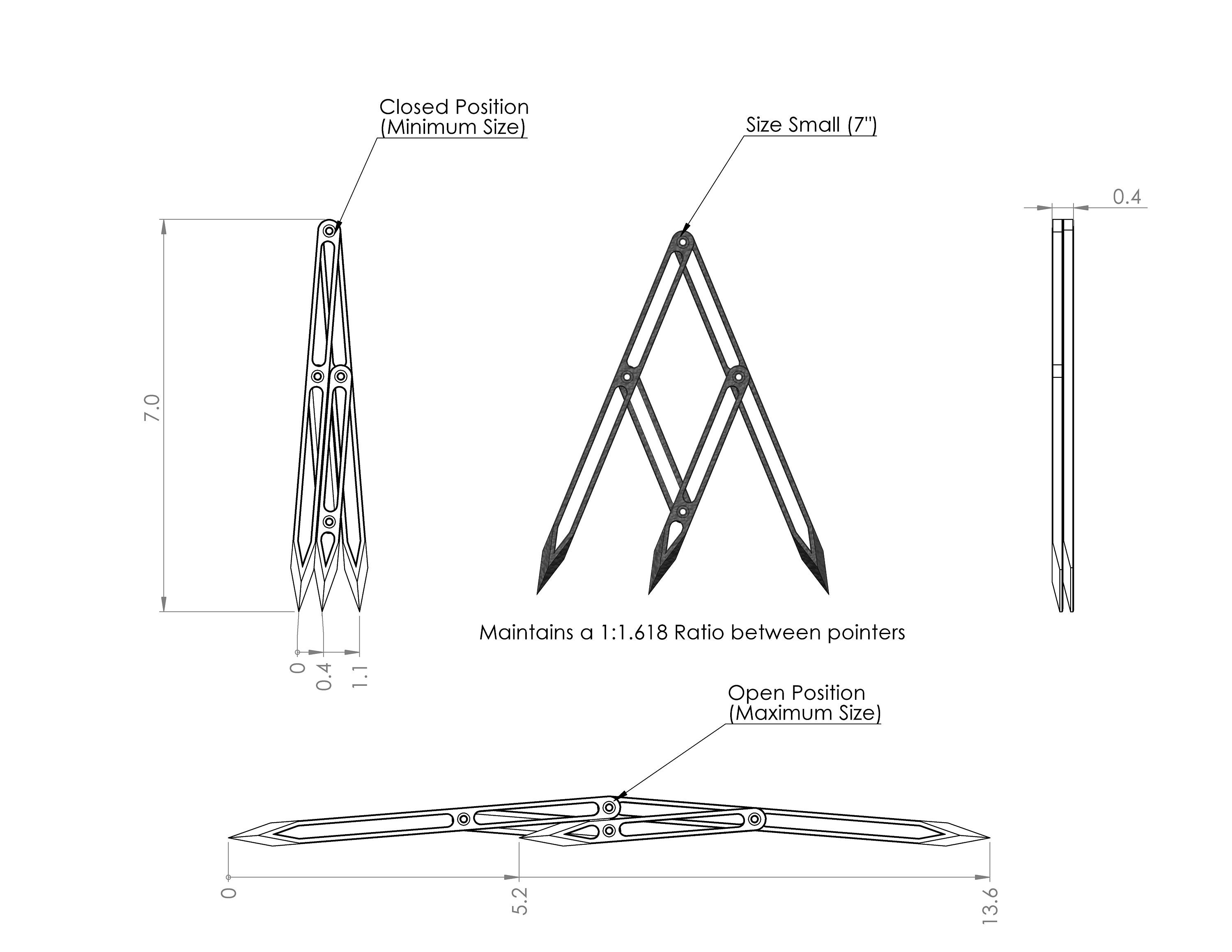 Golden Mean Caliper: A Golden Ratio Measurement Tool - Etsy