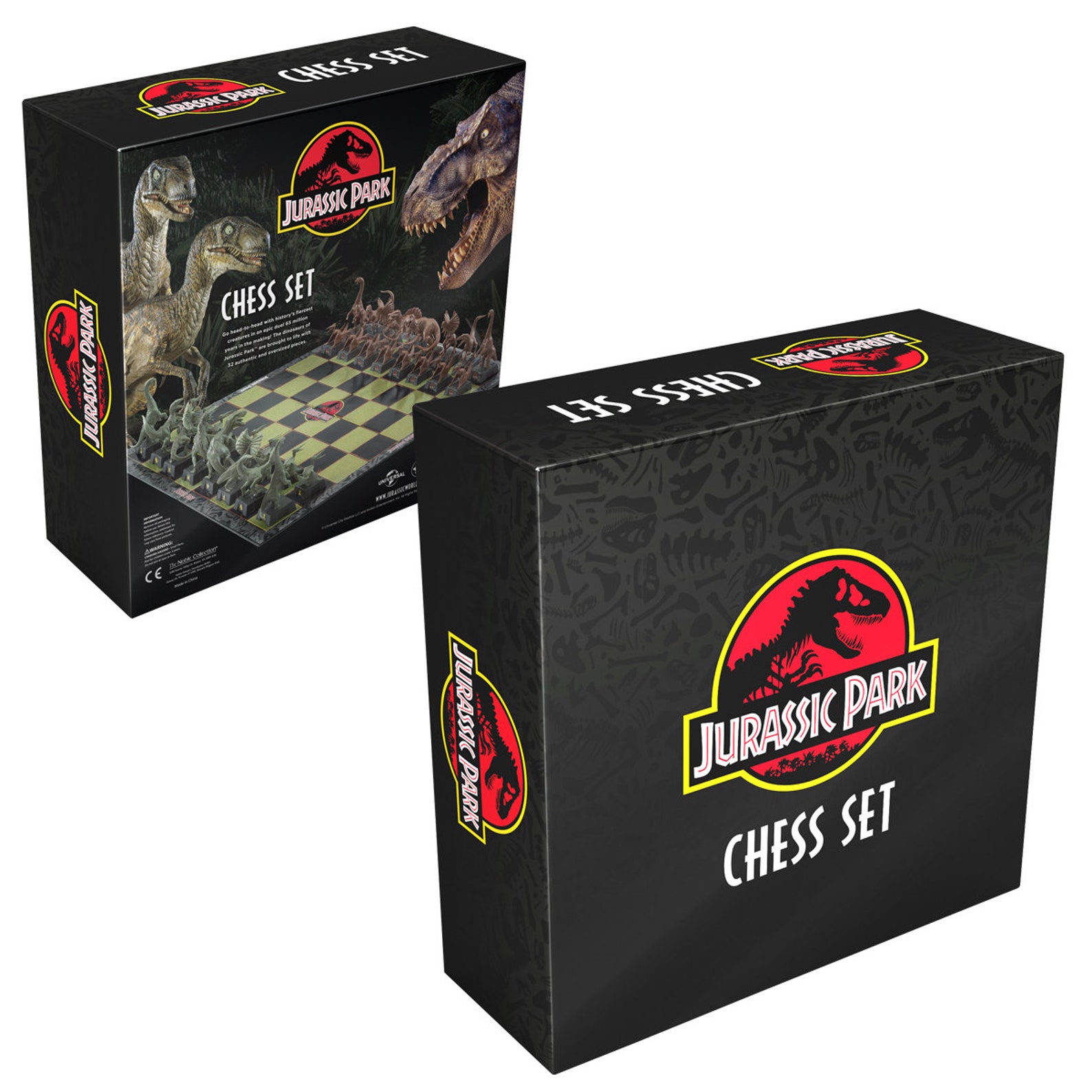 Jurassic Park Chess Set Jurassic Park Chess Set 32 Finely Sculpted Dinosaur Pieces | Etsy
