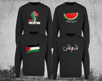 Free Palestine Sweatshirt Jumper Tshirt Hoodie Save Gaza Humanity Freedom