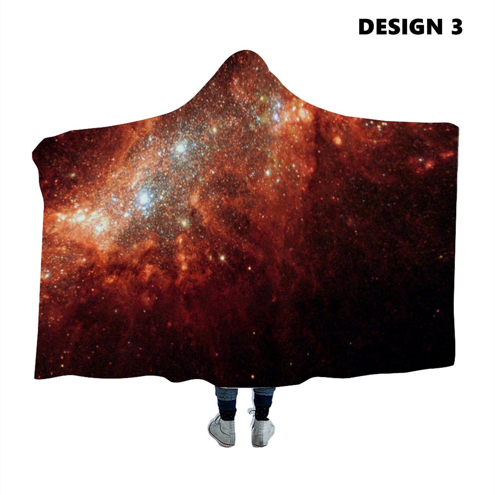 Cool Galaxy Hoodie Blanket Hooded Sherpa Blanket Perfect Gift Etsy