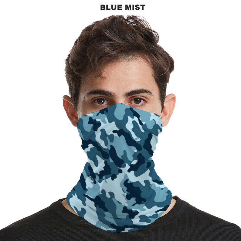 Camo Neck Gaiter Balaclava Face Covering MultiFunctional Etsy
