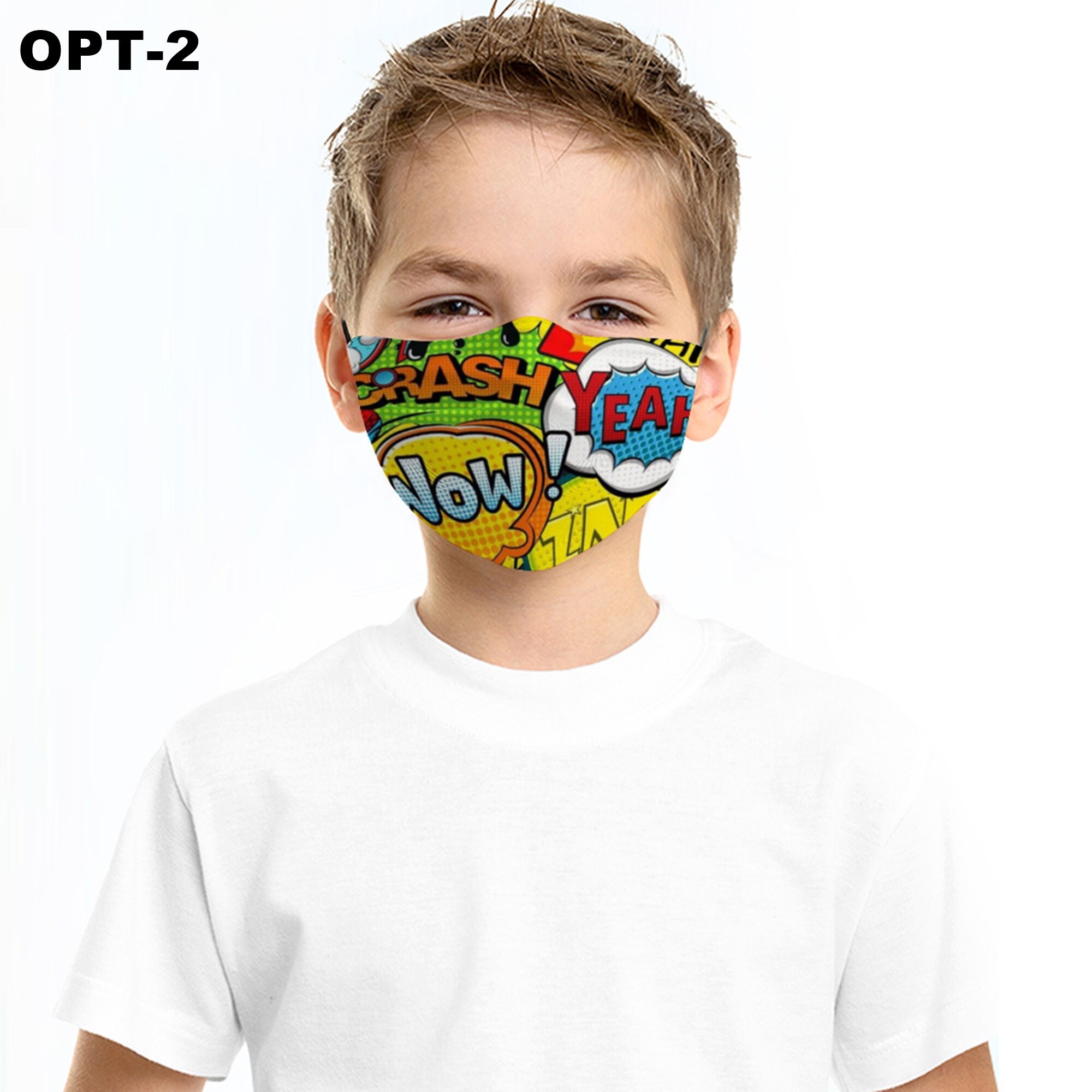 CHILD'S Fun Comic Face Masks With FIVE PM2.5 Filters Etsy