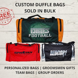 bulk custom duffel bags