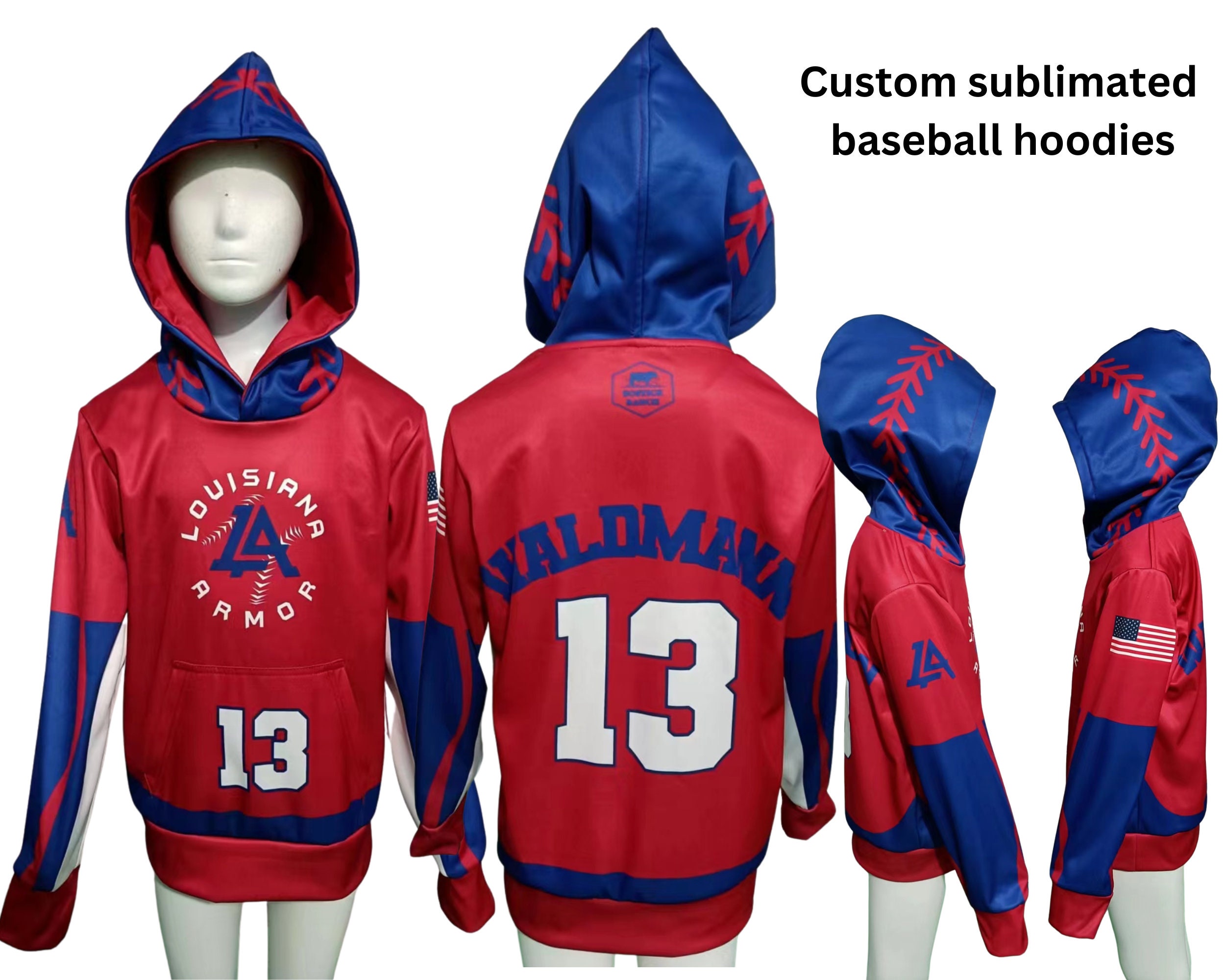 Custom Lace Up Sublimated Hockey Hoodies - SPARTAN APPAREL & MERCH