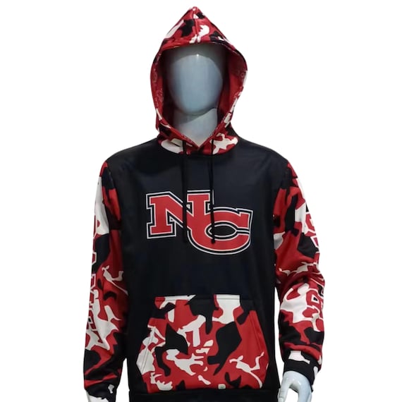 NORTH HUNTERDON Full Dye Sublimated Hoodie - Black/Green NORTH HUNTERDON Full Dye Sublimated Hoodie - Black/Green