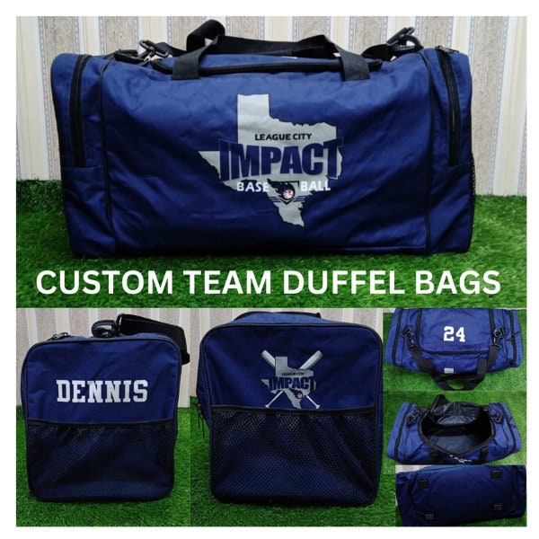 Custom Team Duffle Bags, Custom School Duffle Bag with Logo, Personalized Sports Duffle Bag, Design your own Duffle Bag, Football Duffel Bag