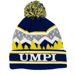 Custom Beanie, Personalized Knit Beanie with text, Embroidered Logo Beanie with Pom Pom, Custom Winter Hat