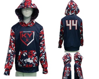 Custom Sublimated Hoodies, Personalized Hoodies, Custom Sublimated baseball hoodies, Custom Sublimated Team Hoodies, Wholesale Hoodies