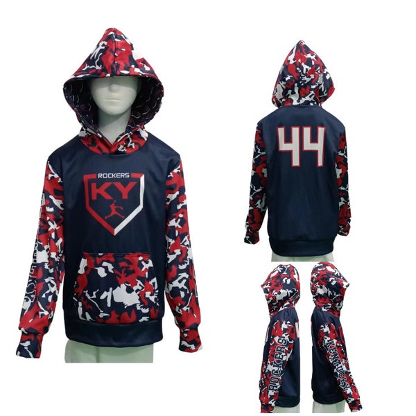 Custom Sublimated Hoodies, Personalized Hoodies, Custom Sublimated baseball hoodies, Custom Sublimated Team Hoodies, Wholesale Hoodies