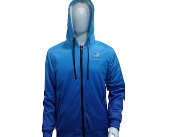 Custom Full Zip Fleece Hoodie, Sublimated Polyester Full Zip Fleece Hoodie with Pocket, Full Zip Fleece Jacket with Hood, Custom Jackets
