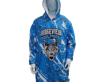 Custom Wearable Blanket, Cozy Hoodie blanket with sleeves, Fleece hooded blanket with sleeves, personalized blanket with sleeves, snuggie