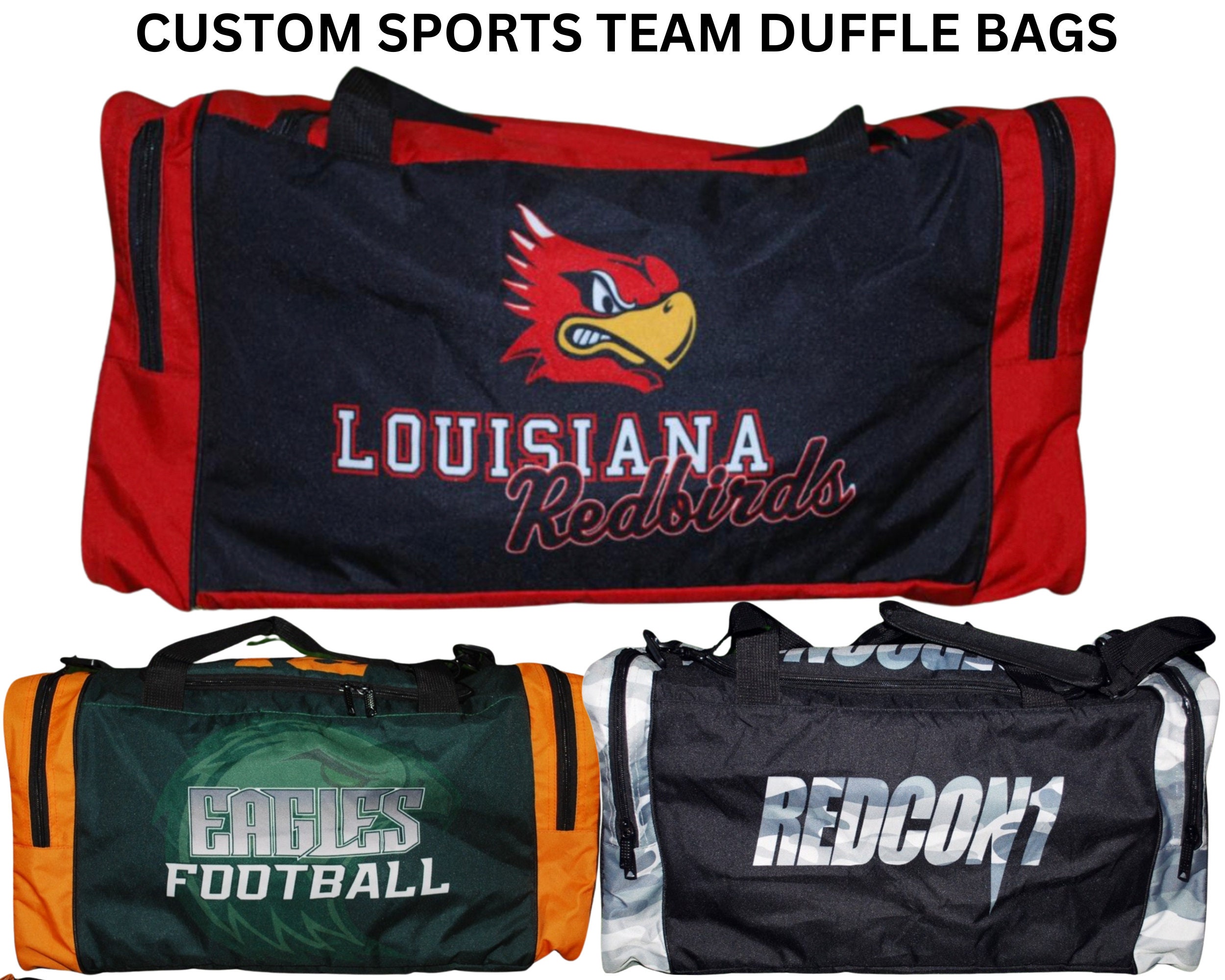 University of Louisville Cardinals Duffel Bag Gym Bag With Pockets