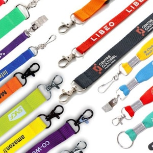 Custom Lanyard, Lanyards Bulk with Logo, Personalized Lanyard, Lanyards for Business, School, Trade show, Event, Exhibition