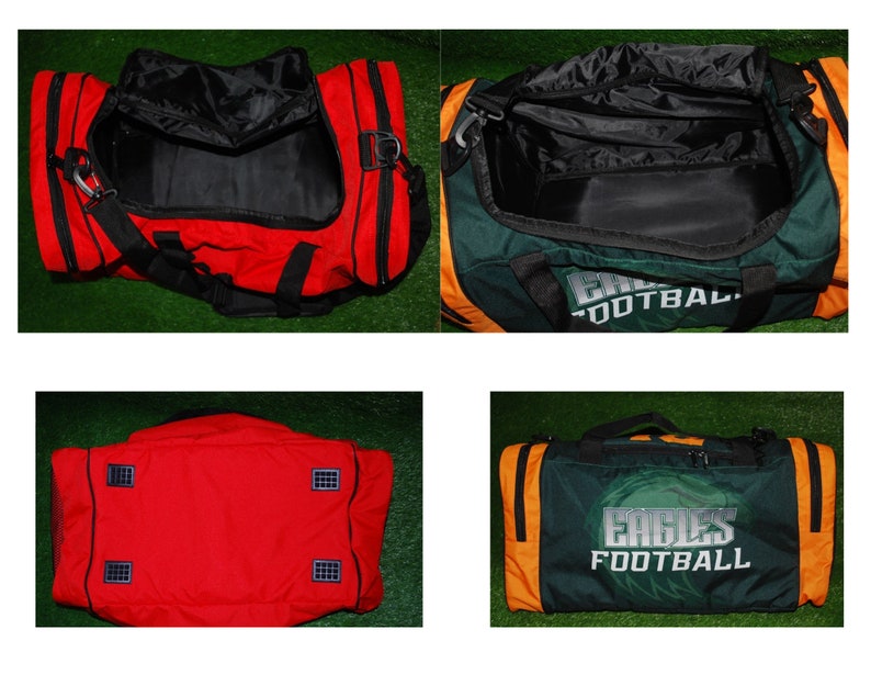 medium size custom duffel bags for teams