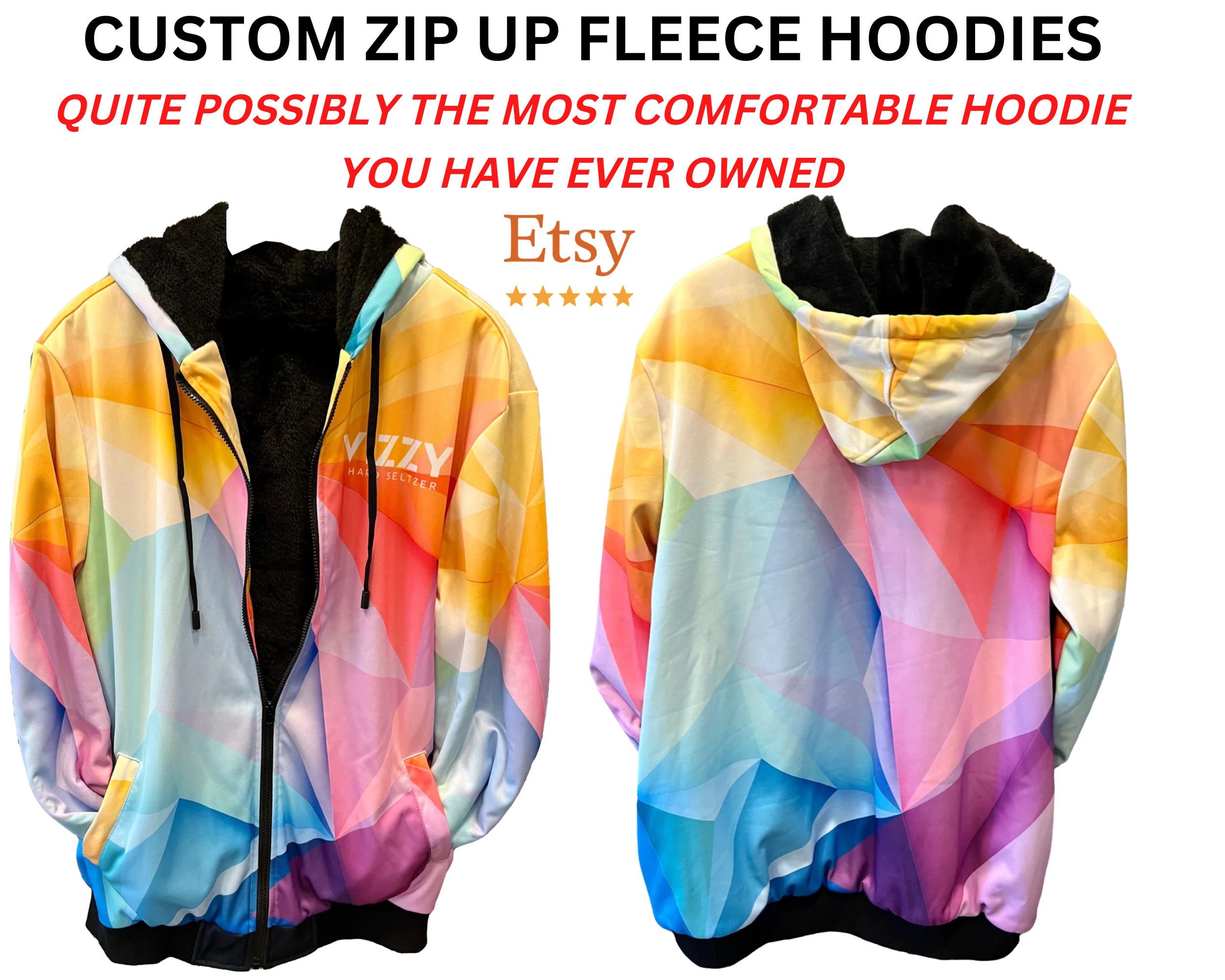 Custom Sublimated Hoodies, Personalized Hoodies, Custom Sublimated