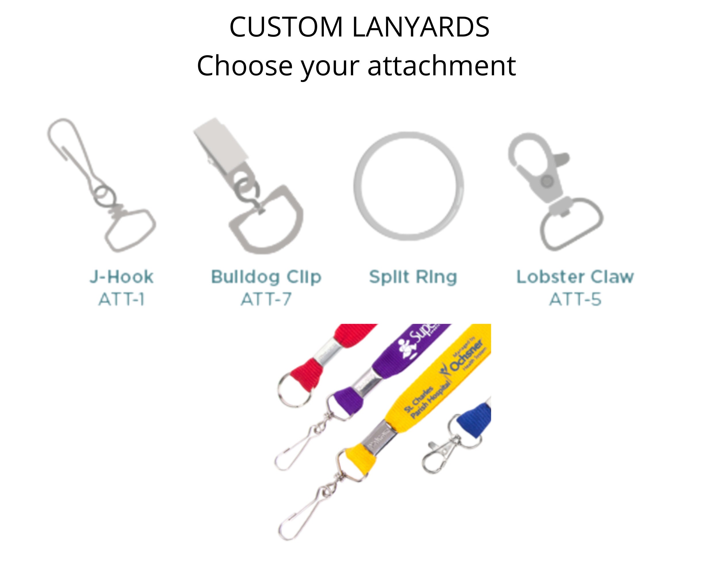 Customized Business Logo Promotional Event Lanyards - Personalized Convention Badge Holders - Bulk Discounts Available No Thanks