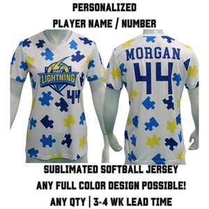 custom softball jersey with logo