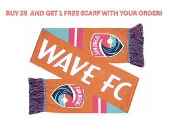 Custom Soccer Scarves, Futbol Scarf, Spirit Custom Knitted Scarf, Custom Scarfs, Scarfs w/ Logo, Bulk, Company, World Cup merch, knit