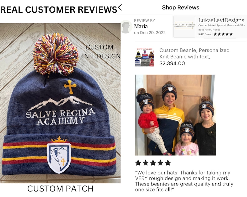 custom logo winter beanie hats