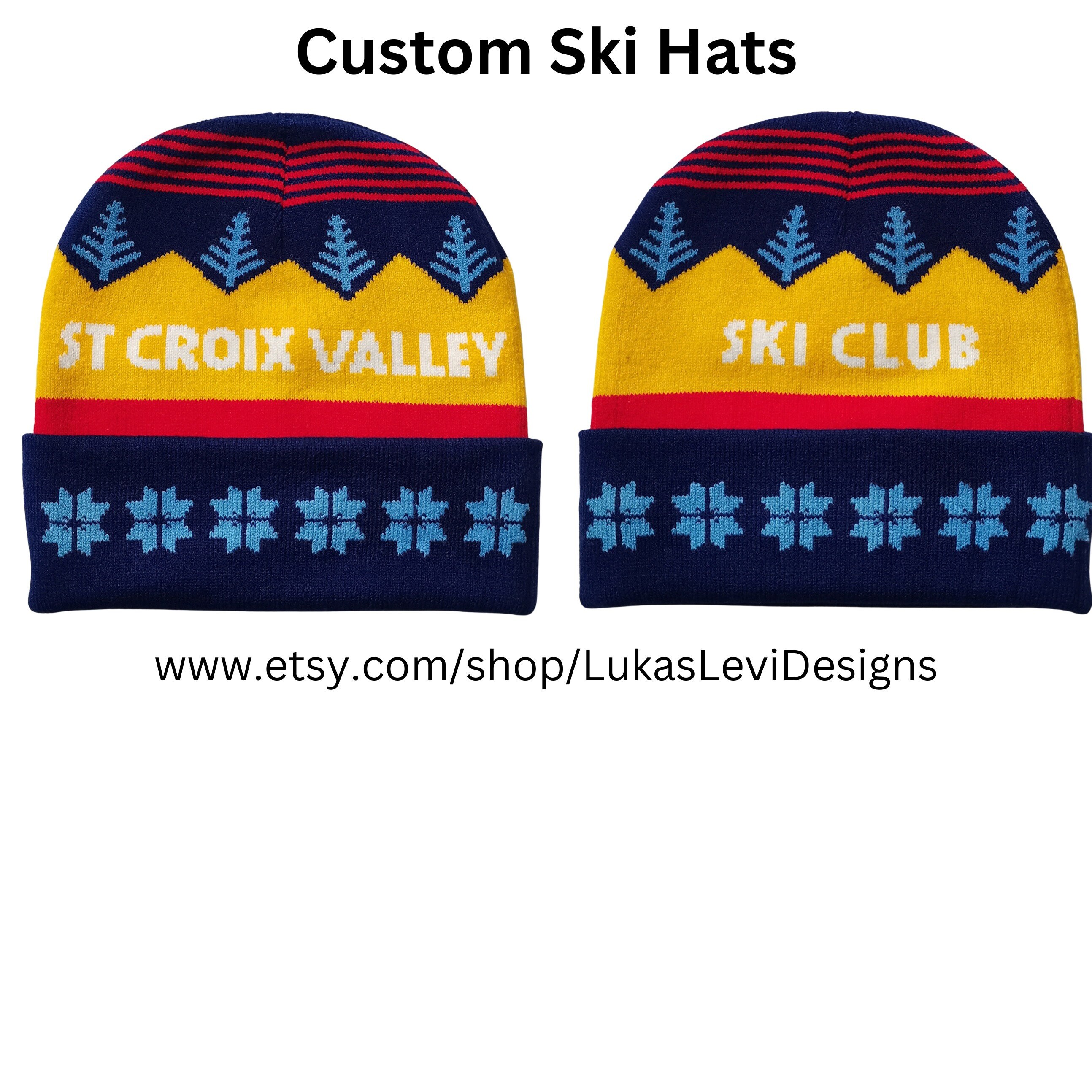Personalised ski best sale hats