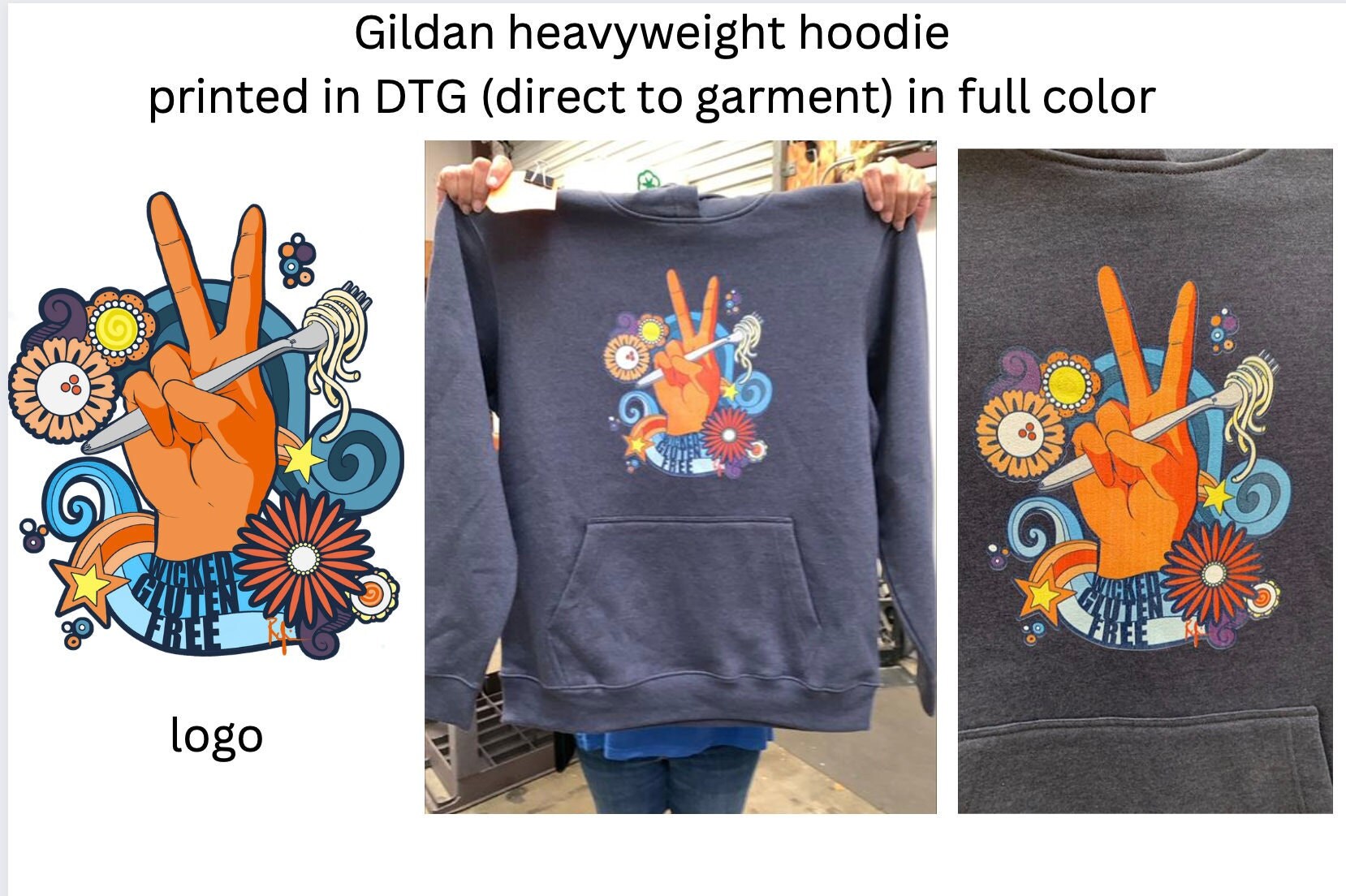 Custom Gildan Heavy Blend Hoodie With Your Logo Gildan 18500 Hooded Sweatshirt Custom Hoodies Custom Sweatshirts Personalized Hoodie Etsy