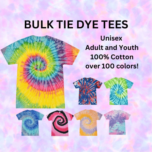 Custom Tie Dye Tshirt Bulk Tie Dye Tees Tie Dye Shirt With Logo