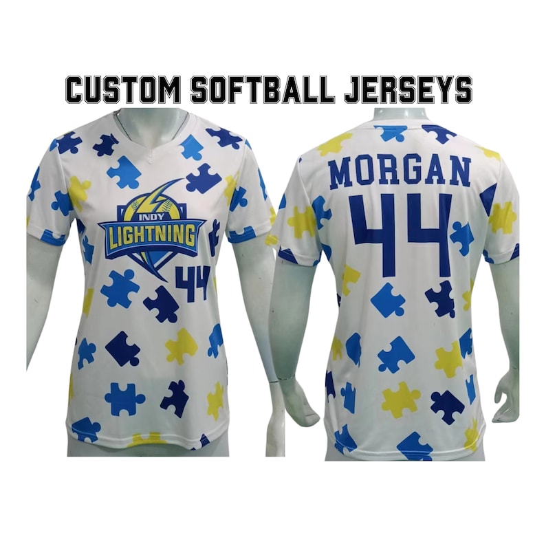 sublimated softball jersey v neck girls and women