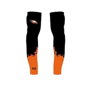Custom Arm Sleeves for Kids and Adults, Personalized player name and number team logo,  for sports teams, Any design possible, compression