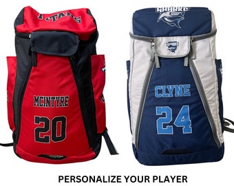 Custom Baseball Bat Bag, Personalized Baseball Bag, Baseball Bat Backpack, Softball Bat Bag