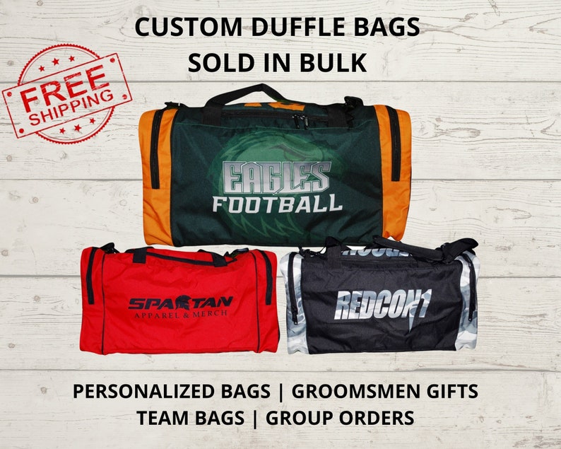 bulk custom duffel bags